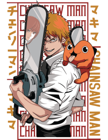 Chainsaw Dark Anime Vector